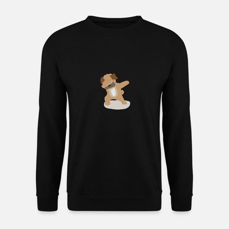 Mops pug - Shirt - Unisex Pullover - Schwarz