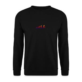 Evolution mountain biking mountain bike - Unisex Sweatshirt - black - Front - Alina (178cm) & Michal (187cm)