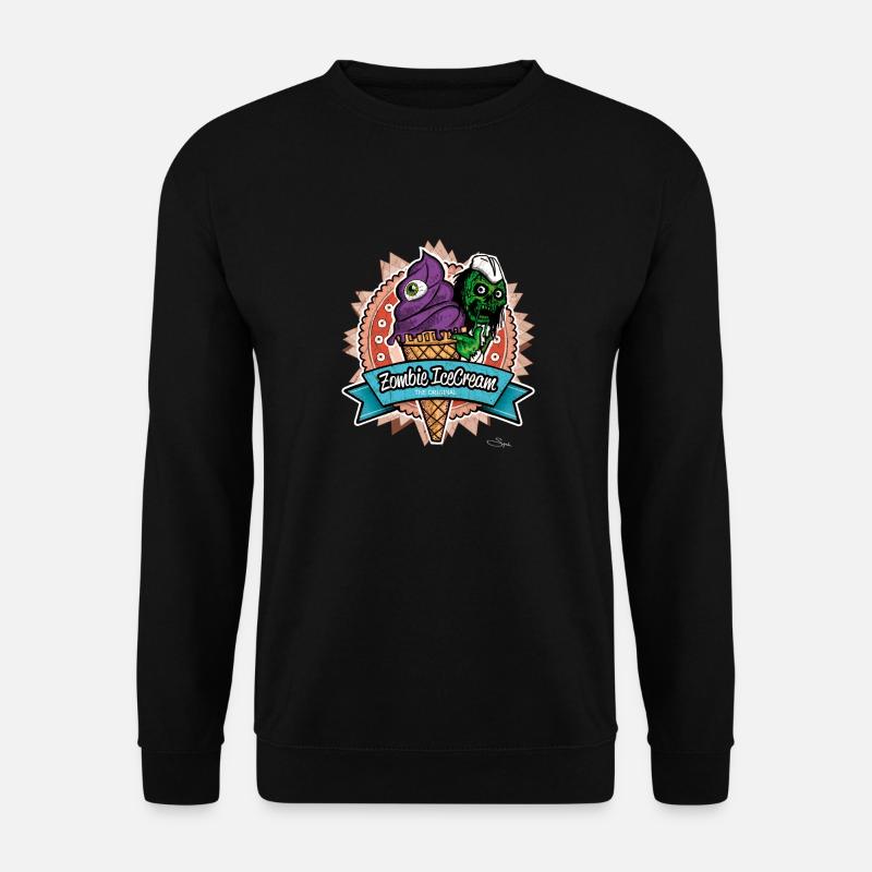 zombie ice cream - Unisex Sweatshirt - black