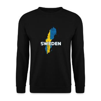Sweden Sverige - Unisex Sweatshirt - black - Front - Alina (178cm) & Michal (187cm)