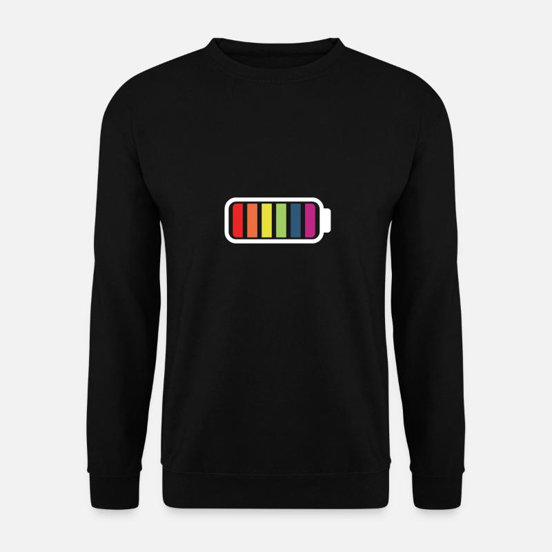 battery love wins - Unisex Pullover - Schwarz