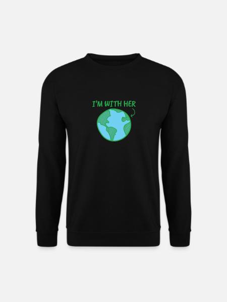 Mutter Erde - Tag der Erde - ich bin bei ihr - Unisex Pullover - Schwarz