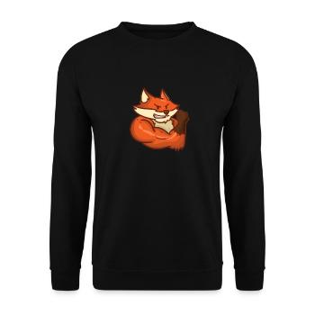 Idée cadeau Fox Animal Zoo Wild Animal Fur Wilderness - Sweat-shirt Unisexe - noir - Devant - Alina (178cm) & Michal (187cm)