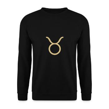 Stier - Unisex Pullover - Schwarz - Vorne - Alina (178cm) & Michal (187cm)