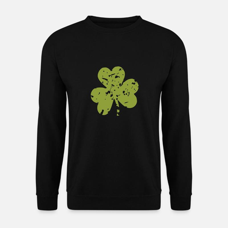 FOUR-LEAF CLOVER - Unisex Sweatshirt - black