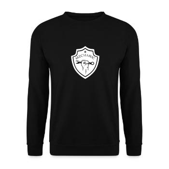 Mechaniker - Unisex Pullover - Schwarz - Vorne - Alina (178cm) & Michal (187cm)