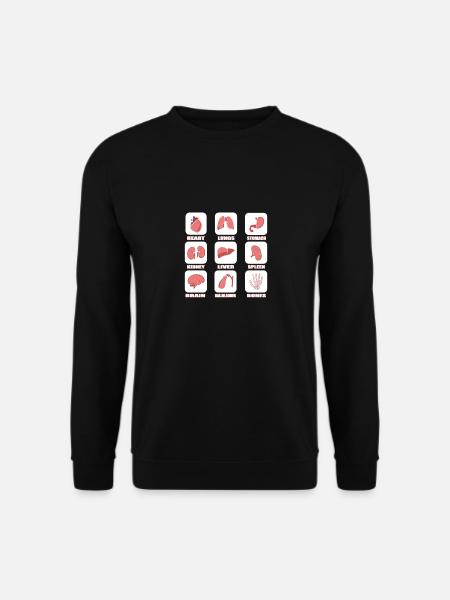 Organe Innereien Gedärme Arzt Mediziner Geschenk - Unisex Pullover - Schwarz