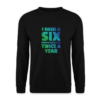 Vacation - Unisex Pullover - Schwarz - Vorne - Alina (178cm) & Michal (187cm)