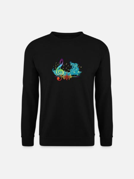 Die Musikwelle für Komponisten - Unisex Pullover - Schwarz