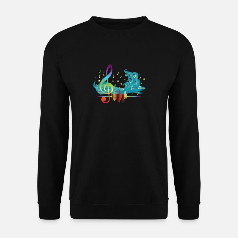 La vague musicale pour les compositeurs - Sweat-shirt Unisexe - noir