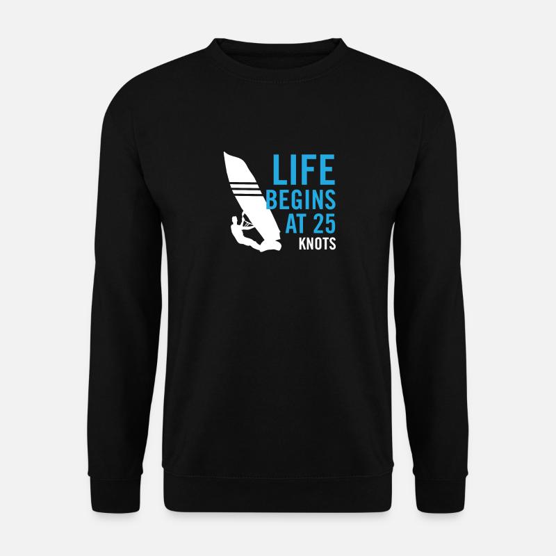 Funny Windsurf Design Windsurf - Sweat-shirt Unisexe - noir