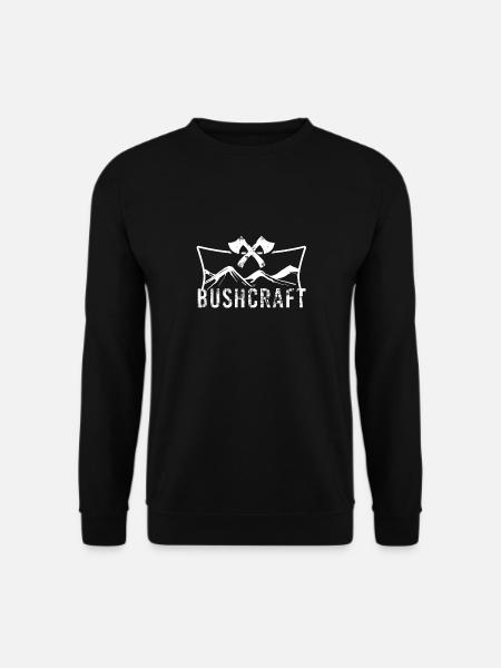 Survival Bushcrafter Bushcraft Wildnis Geschenk - Unisex Pullover - Schwarz