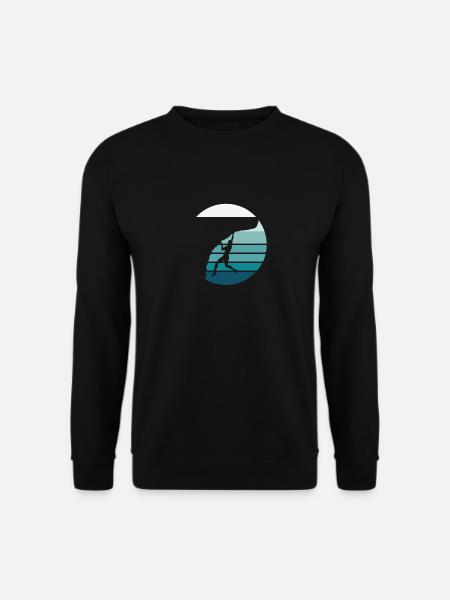 Retro Rock Climbing - Unisex Sweatshirt - black