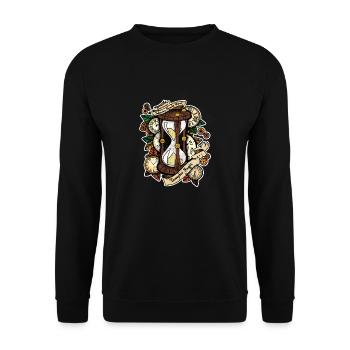 tempus - Sweat-shirt Unisexe - noir - Devant - Alina (178cm) & Michal (187cm)