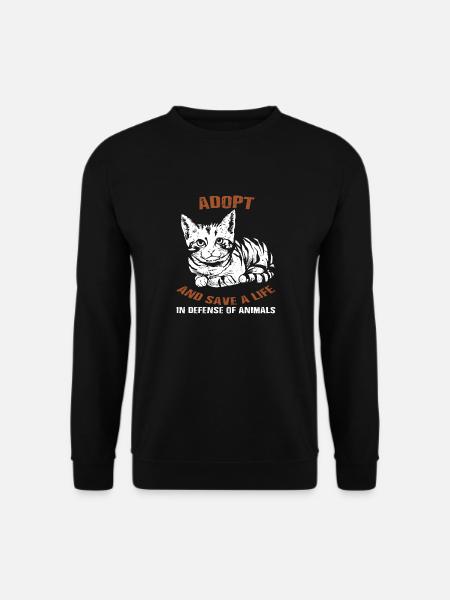 Adoption de la protection des animaux chats - Sweat-shirt Unisexe - noir