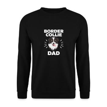 Border Collie Dad - pour les hommes et les garçons qui sont - Sweat-shirt Unisexe - noir - Devant - Alina (178cm) & Michal (187cm)
