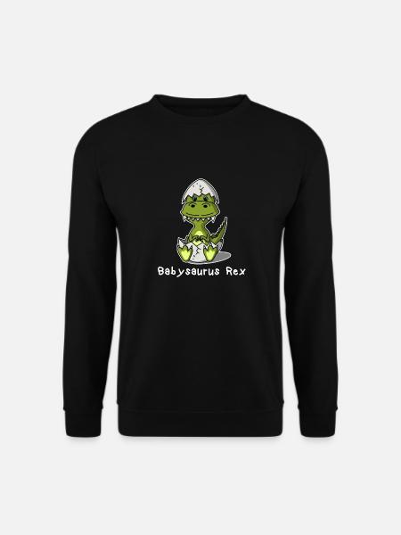 Idée cadeau Dino Babysaurus Rex - Sweat-shirt Unisexe - noir