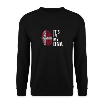 Danemark C’est dans mon ADN Danois Danois Dansk Vacances - Sweat-shirt Unisexe - noir - Devant - Alina (178cm) & Michal (187cm)