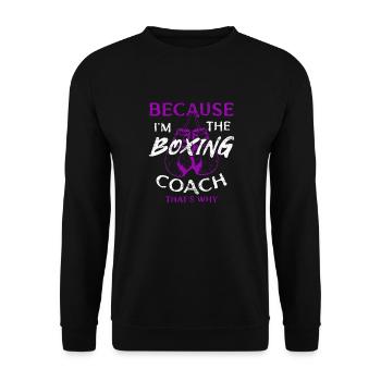 boxe - Sweat-shirt Unisexe - noir - Devant - Alina (178cm) & Michal (187cm)