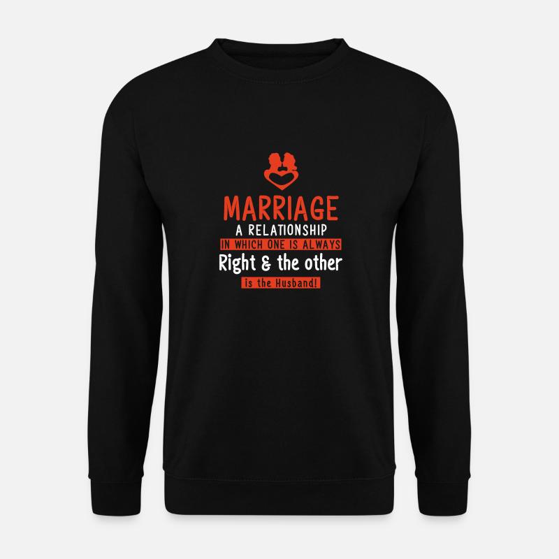 Heirat Antrag - Unisex Pullover - Schwarz