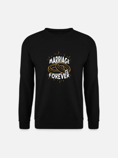 Heiratsantrag Ehe Hochzeit Verlobung Geschenkidee - Unisex Pullover - Schwarz