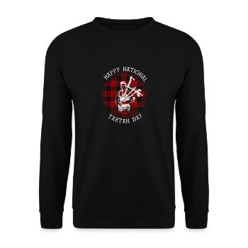 Cadeau de cornemuse en Écosse - Sweat-shirt Unisexe - noir - Devant - Alina (178cm) & Michal (187cm)