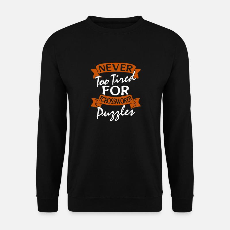Kreuzworträtsel - Unisex Pullover - Schwarz