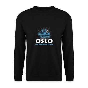 Oslo - Unisex Pullover - Schwarz - Vorne - Alina (178cm) & Michal (187cm)