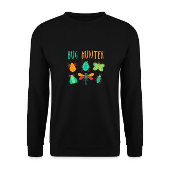 Bug Hunter beetle collectionneur design cadeau enfants - Sweat-shirt Unisexe - noir - Devant - Alina (178cm) & Michal (187cm)