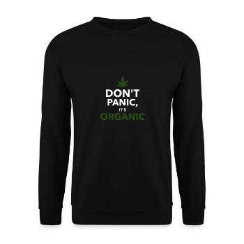 modèle de conception de chemise de marijuana - Sweat-shirt Unisexe - noir - Devant - Alina (178cm) & Michal (187cm)