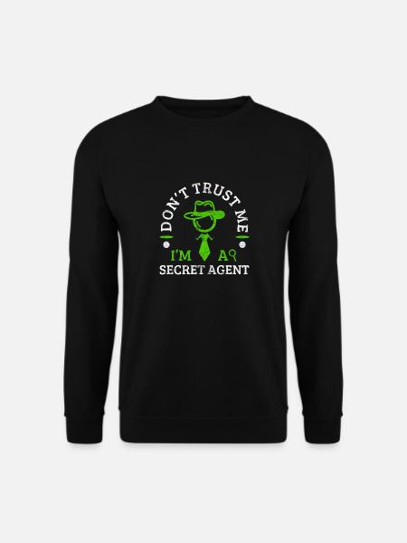 Geheimagent Spionage Agent Geschenk Geschenkidee - Unisex Pullover - Schwarz