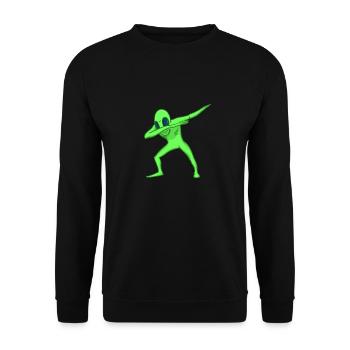 Dab alien alien - Sweat-shirt Unisexe - noir - Devant - Alina (178cm) & Michal (187cm)