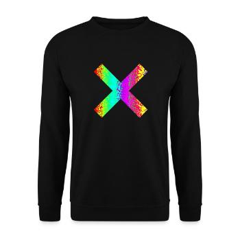 Kreuz - Unisex Pullover - Schwarz - Vorne - Alina (178cm) & Michal (187cm)