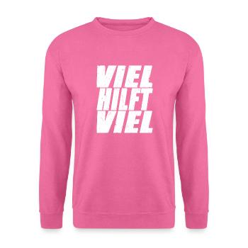 Viel Hilft - Unisex Pullover - Pink - Vorne