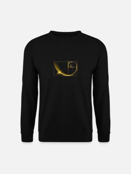 Fibonacci, Goldener Schnitt - Unisex Pullover - Schwarz