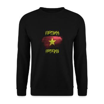 Vétéran du Vietnam - Sweat-shirt Unisexe - noir - Devant - Alina (178cm) & Michal (187cm)