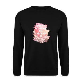 Mallorca Mallorca Mallorca Mallorca Mallorca - Unisex Pullover - Schwarz - Vorne - Alina (178cm) & Michal (187cm)