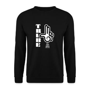 Spiral Tribe T-Shirt Tekno Soundsystem 23 Teuf - Unisex Pullover - Schwarz - Vorne - Alina (178cm) & Michal (187cm)