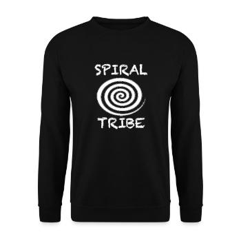 T-shirt de tribu spirale Tekno Tribe Free Party Spiral - Sweat-shirt Unisexe - noir - Devant - Alina (178cm) & Michal (187cm)