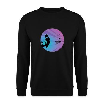 Fille de basket - Sweat-shirt Unisexe - noir - Devant - Alina (178cm) & Michal (187cm)