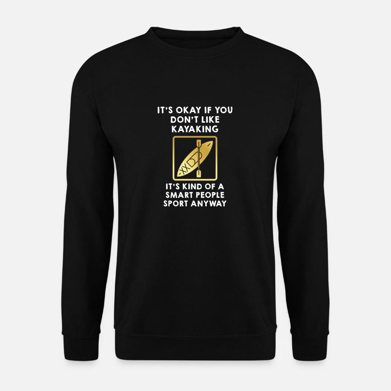 Funny kayak design - Unisex Sweatshirt - black