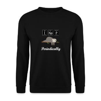 Funny chemistry and science design - Unisex Sweatshirt - black - Front - Alina (178cm) & Michal (187cm)