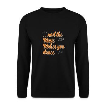 La musique vous fait danser pour les danseurs - Sweat-shirt Unisexe - noir - Devant - Alina (178cm) & Michal (187cm)
