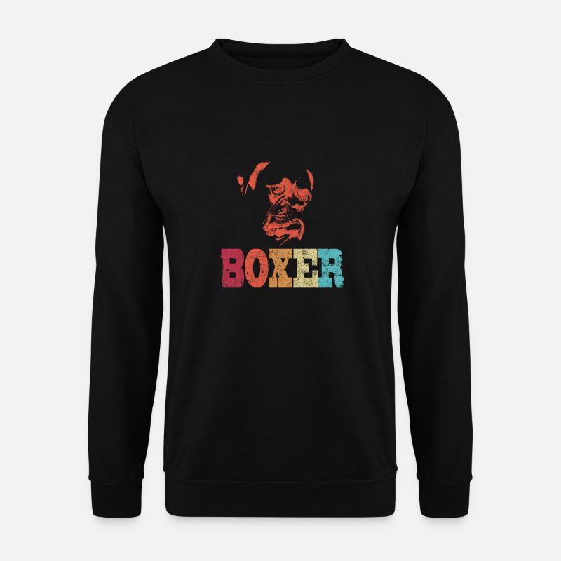 Hund Boxer Haustier Geschenk - Unisex Pullover - Schwarz