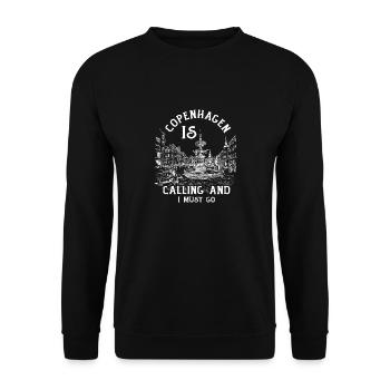 Copenhagen - Unisex Sweatshirt - black - Front - Alina (178cm) & Michal (187cm)