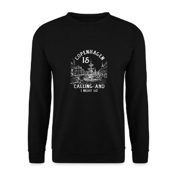 Copenhagen - Unisex Sweatshirt - black - Front - Alina (178cm) & Michal (187cm)