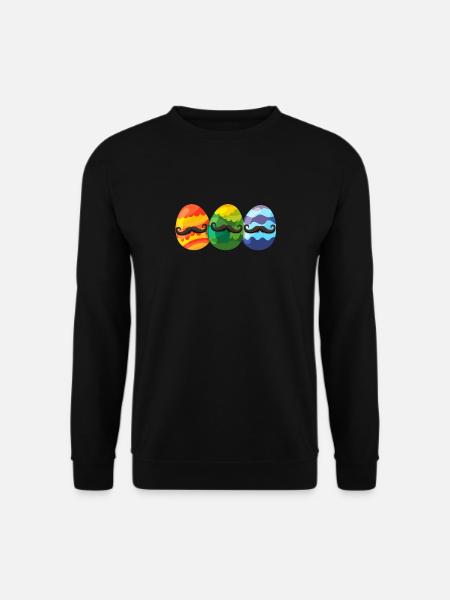 Hipster easter egg - Unisex Sweatshirt - black