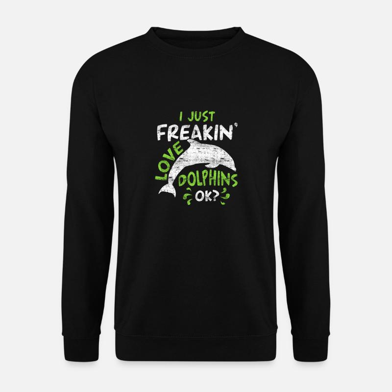 Delfin - Unisex Pullover - Schwarz