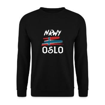 Oslo - Unisex Pullover - Schwarz - Vorne - Alina (178cm) & Michal (187cm)