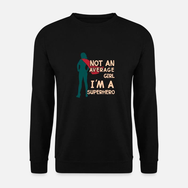 Superheld Frau - Unisex Pullover - Schwarz